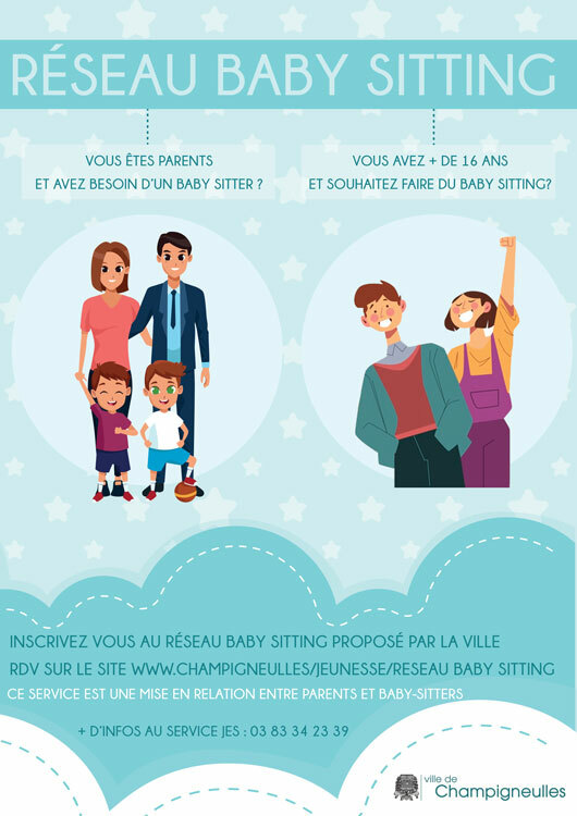 Affiche réseau babysitting