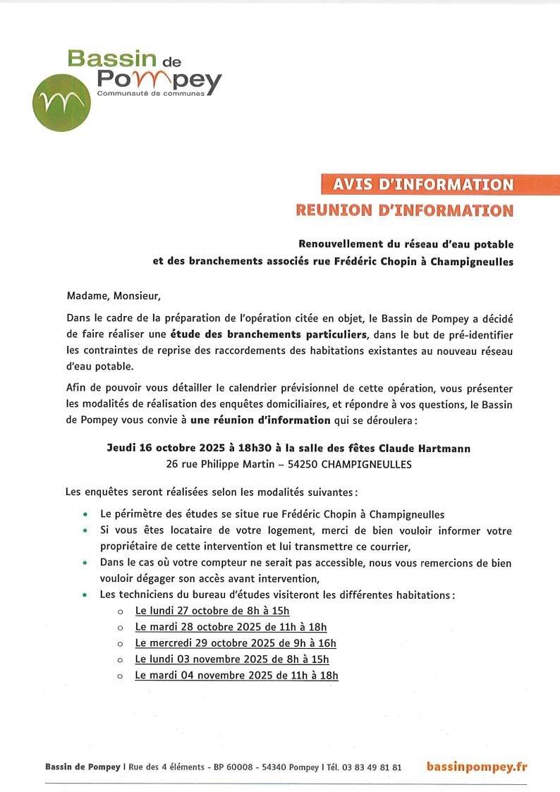 Réunion dinformation