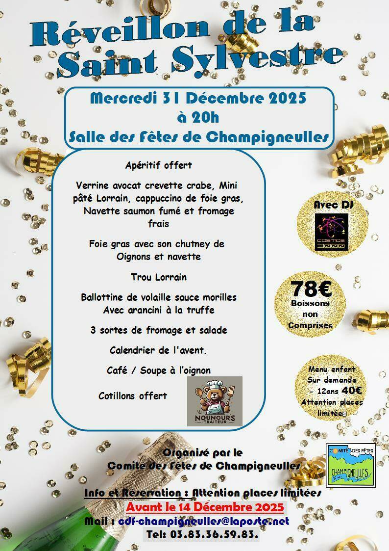 affiche nouvel an 2025 2026