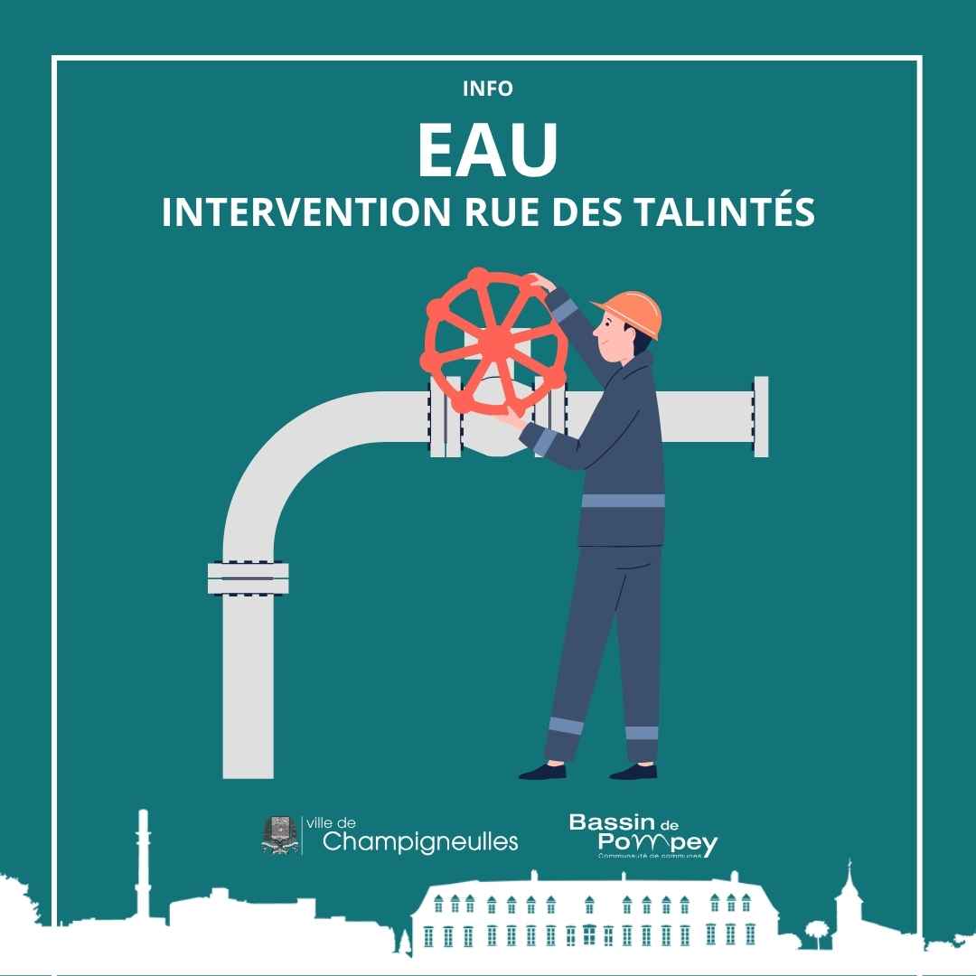 EAU - intervention SAUR rue des Talintés
