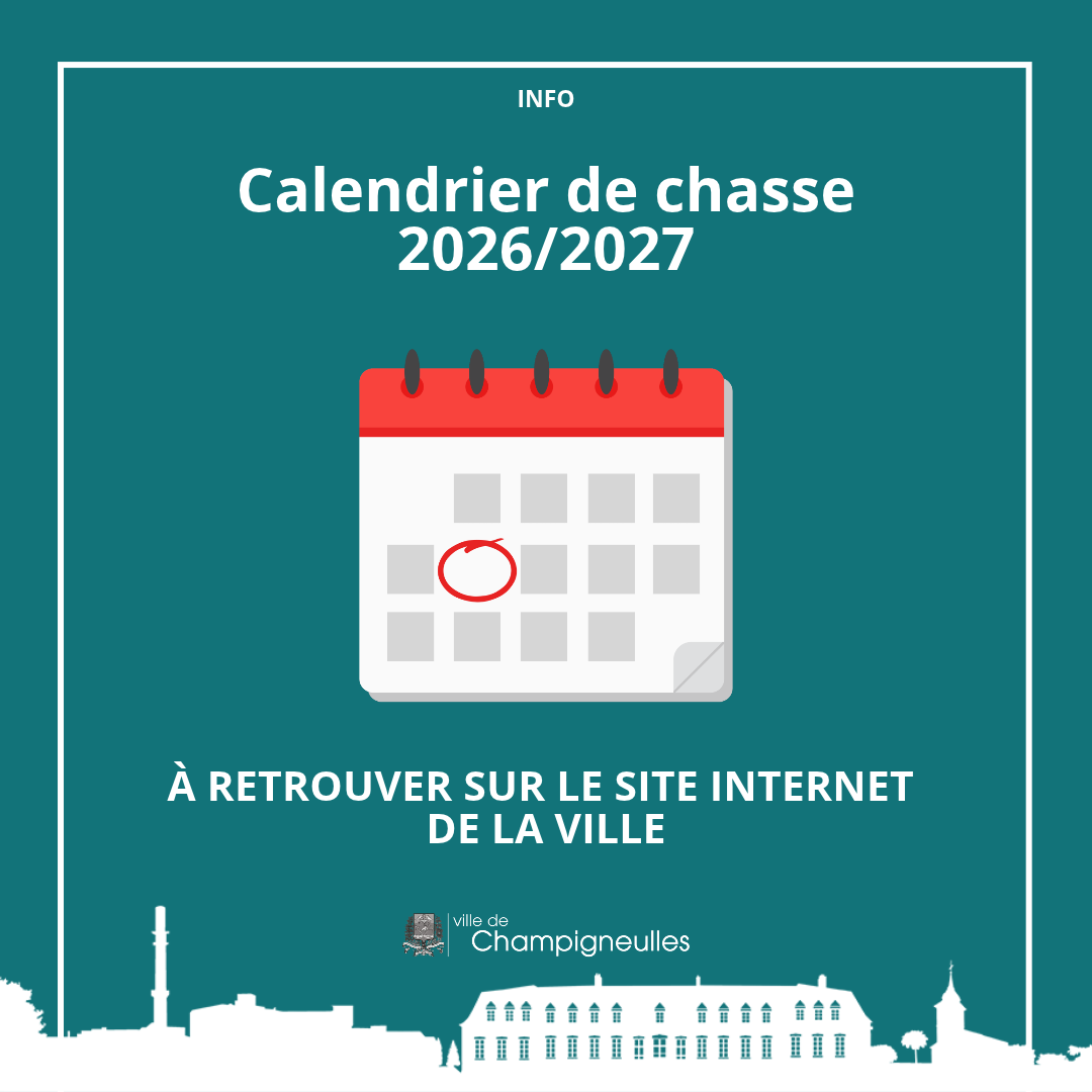 Calendrier de chasse 2026/2027