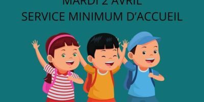 Grève Mardi 2 avril - service d'accueil minimum