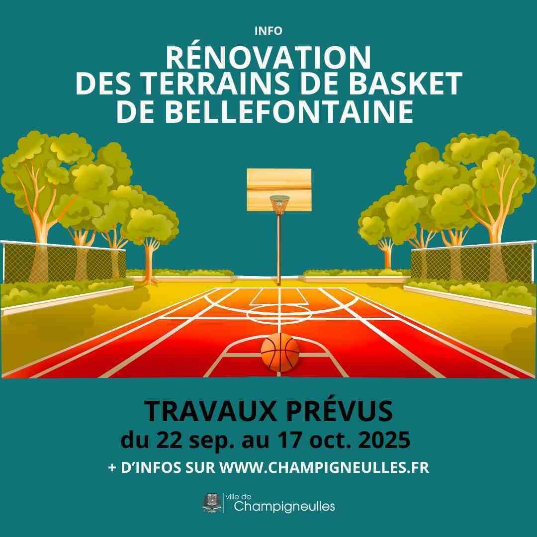 La rénovation des terrains de basket de Bellefontaine est enclenchée