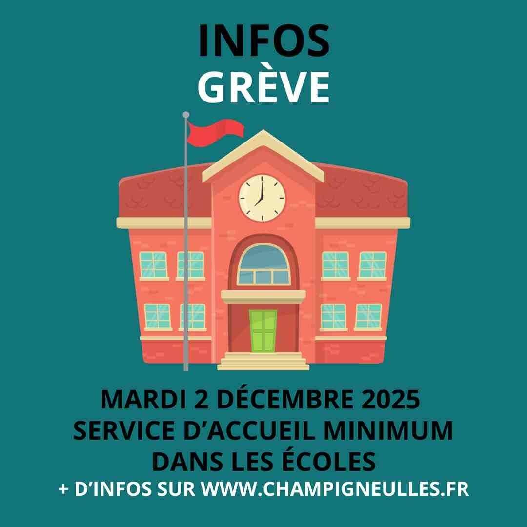 Grève : mardi 2 dec - service d'accueil minimum dans les écoles
