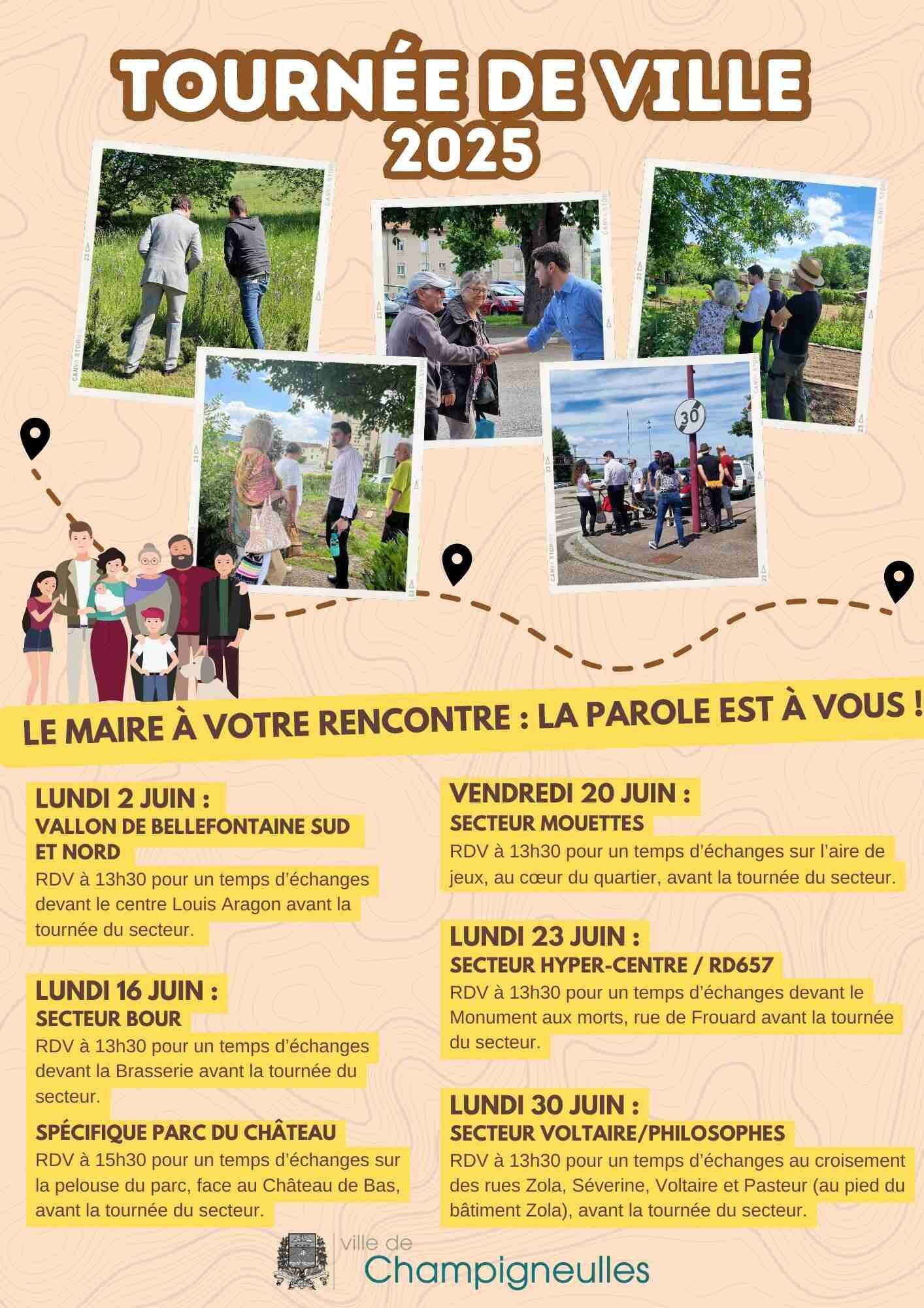 Tournée de Ville 2025 - du 2 au 30 juin
