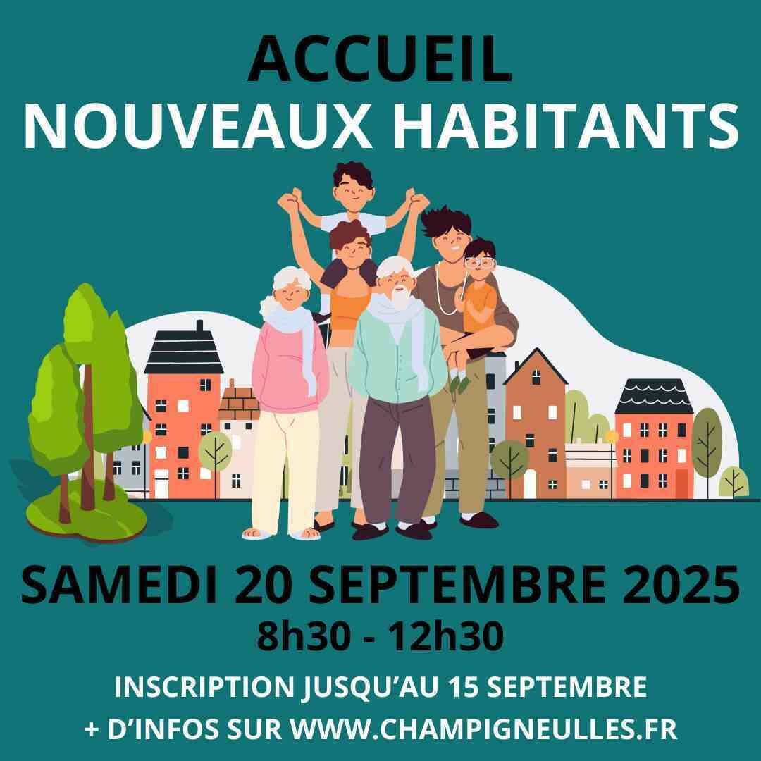Accueil des nouveaux habitants le 20 septembre - Inscrivez-vous !