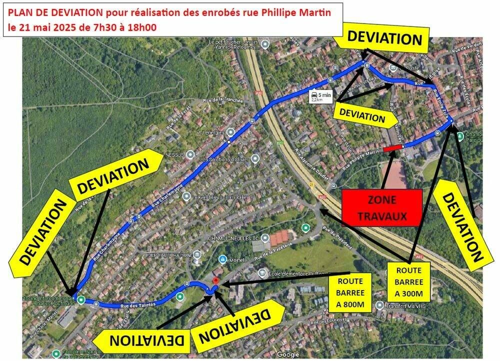 Réhabilitation de la voirie devant l’école Jean-Moulin le 21 mai 2025