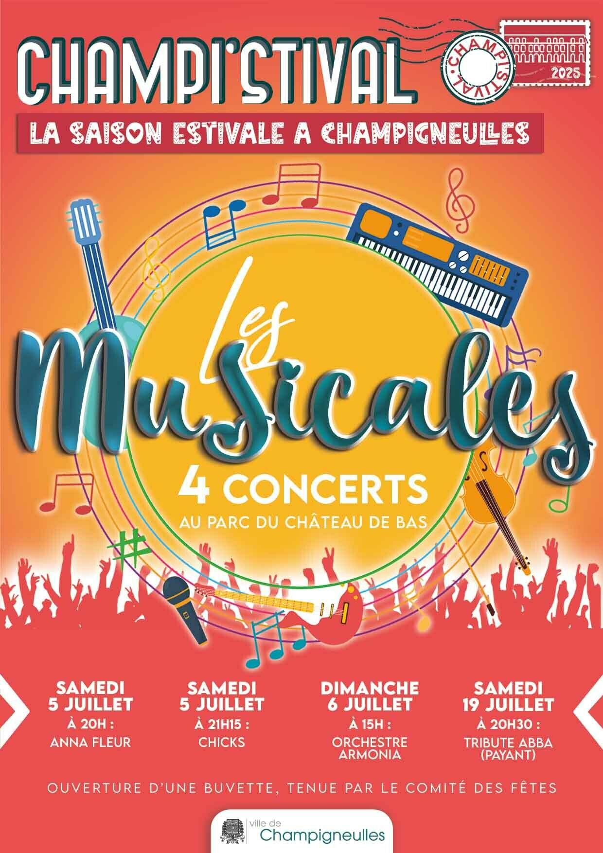 Champi'stival - Les Musicales - 4 concerts