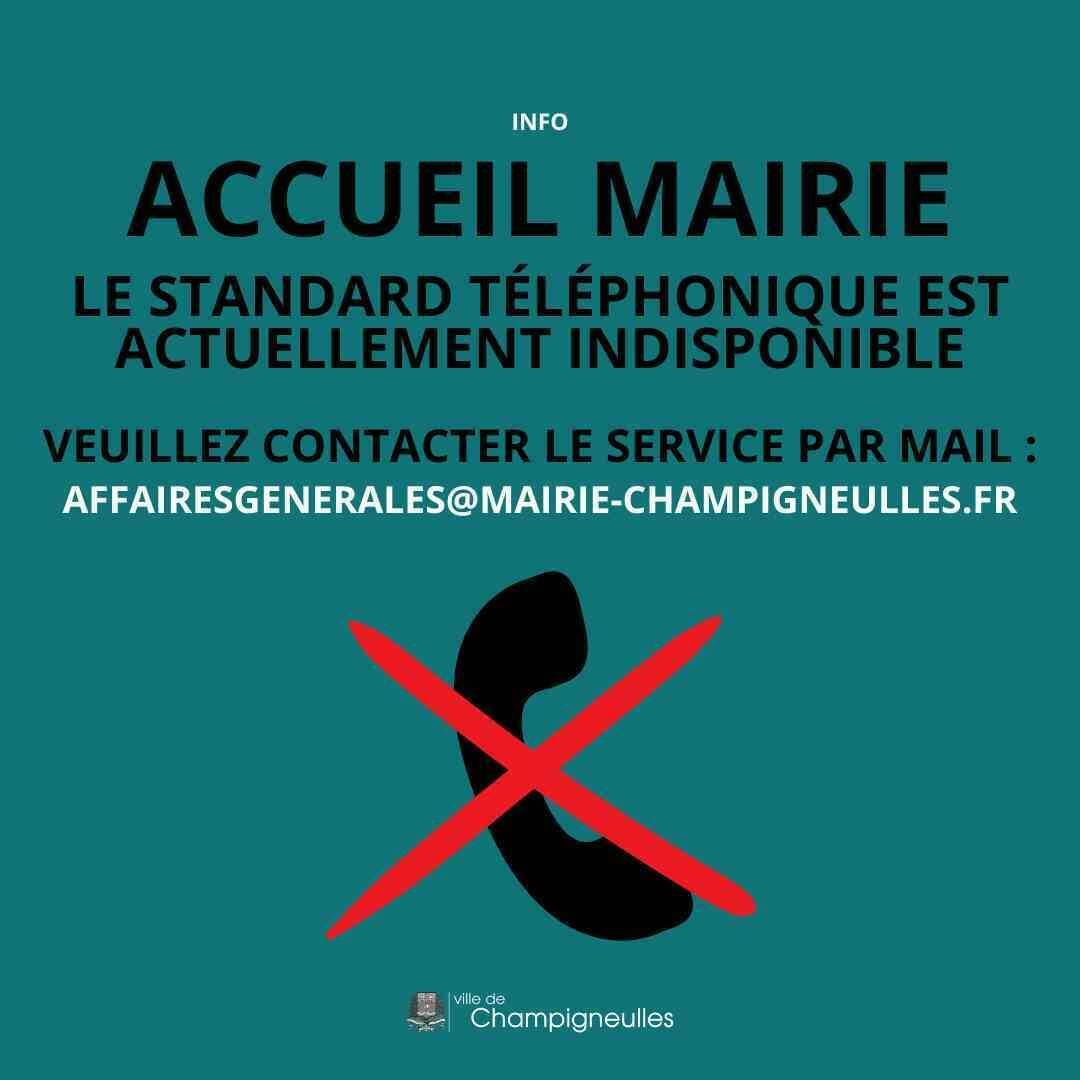 Accueil Mairie - contactez le service par mail