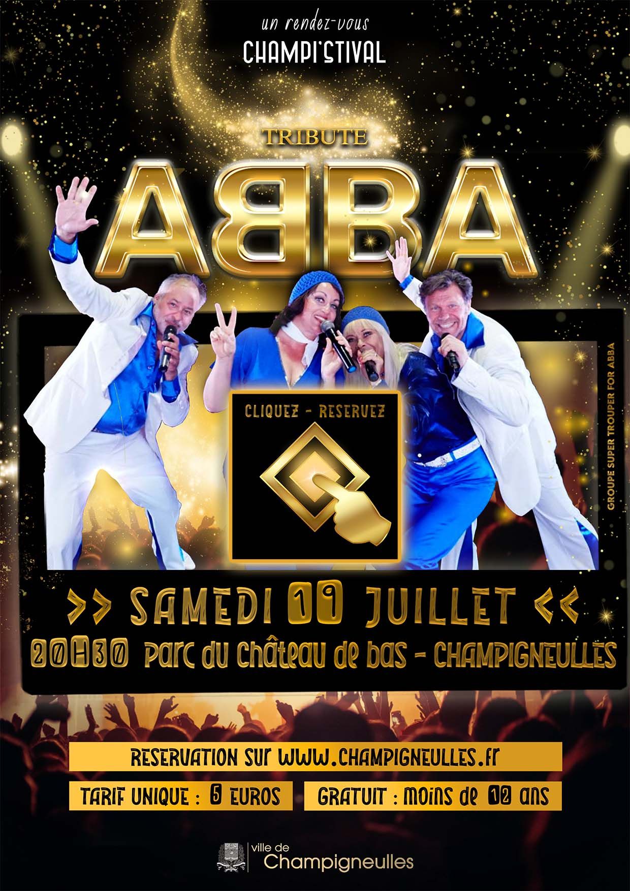 Champi'stival - Tribute ABBA - samedi 19 juillet - 20h30 au parc du Château